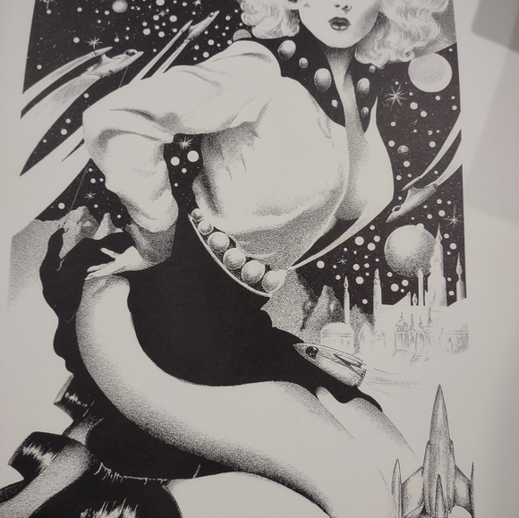 Vintage SJB comic fantasy artwork Space Girl - Picture 2 of 8